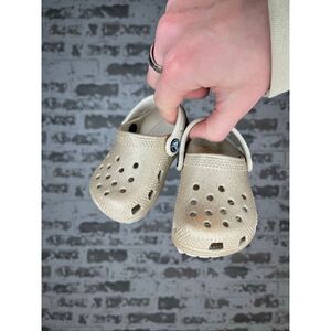 Crocs | baby glittery slip on shoes